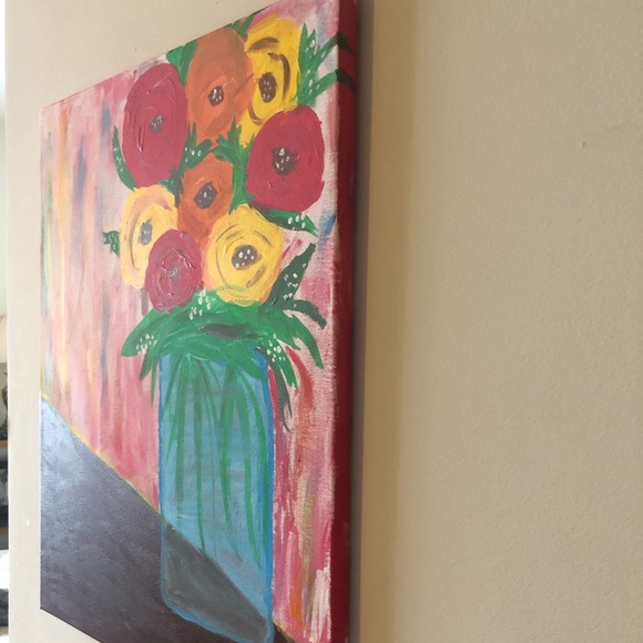 Flower/Spring Painting- large acrylic flowers - Picture 2 of 4
